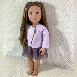 Our Generation Doll Vienna 18in Purple Outfit No Shoes